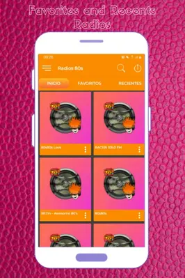 Radios 80s android App screenshot 2