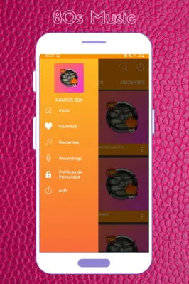Radios 80s android App screenshot 4